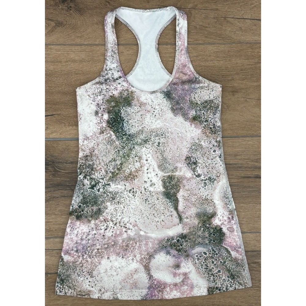 Lululemon Racerback Tank Top Size Small Abstract Print Athletic Yoga